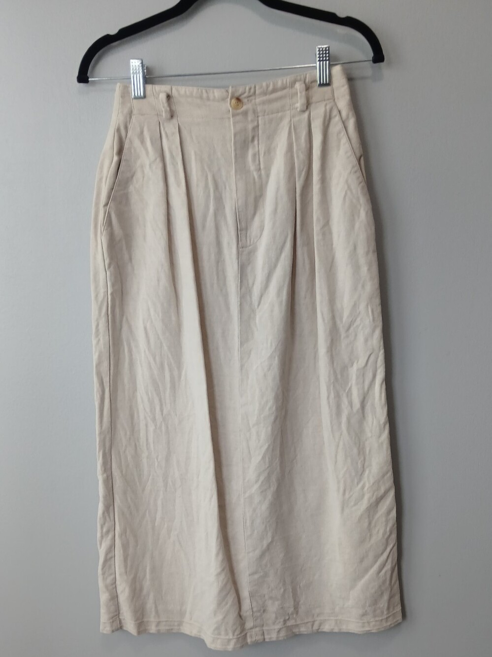 L.L. Bean Linen Blend Skirt Womens Small(see measurements) Minimalist Granola